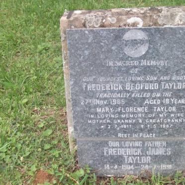TAYLOR Frederick James 1904-1991 &amp; Mary Florence 1911-1987 :: TAYLOR Frederick Bedford -1965