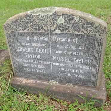 TAYLOR Herbert Cecil -1956 &amp; Muriel -1983