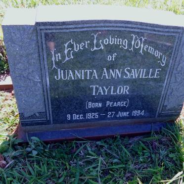 TAYLOR Juanita Ann Saville nee PEARCE 1925-1994