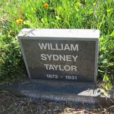 TAYLOR William Sydney 1873-1931