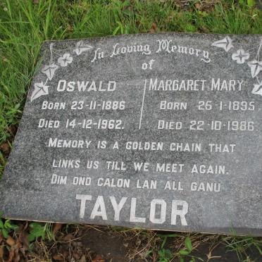 TAYLOR Oswald 1886-1962 &amp; Margaret Mary 1895-1986