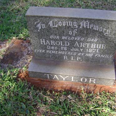 TAYLOR Harold Arthur -1971