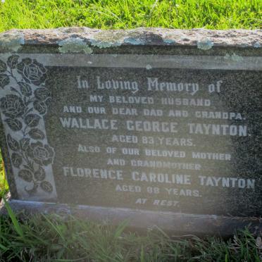 TAYNTON Wallace George &amp; Florence Caroline