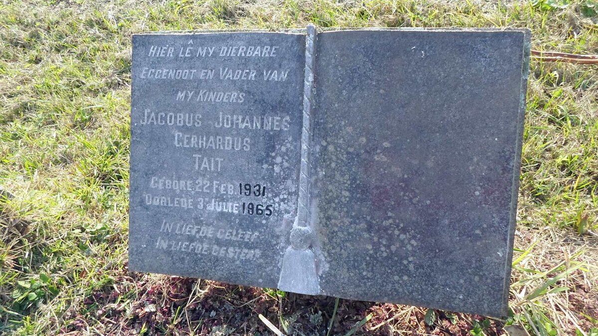 TAIT Jacobus Johannes Gerhardus 1931-1965