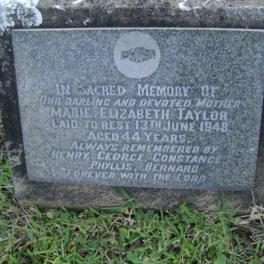 TAYLOR Marie Elizabeth -1948