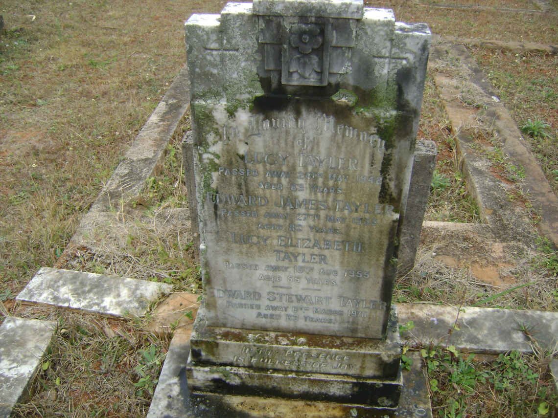TAYLER Edward James -1955 :: TAYLER Lucy -1942 :: TAYLER Lucy Elizabeth -1955 :: TAYLER Edward Stewart -1970