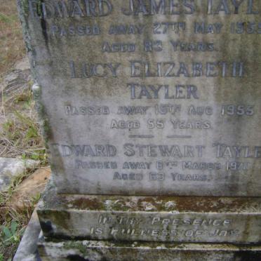 TAYLER Edward James -1955 :: TAYLER Lucy -1942 :: TAYLER Lucy Elizabeth -1955 :: TAYLER Edward Stewart -1970
