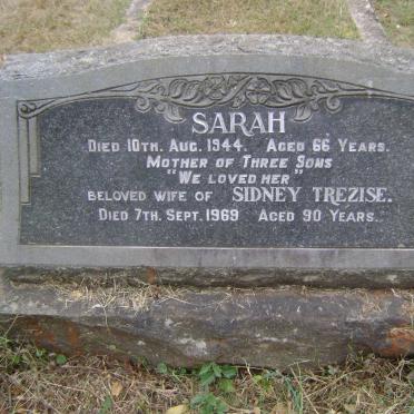 TREZISE Sidney -1969 &amp; Sarah -1944