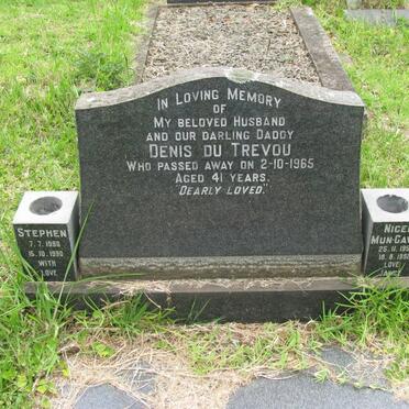 TREVOU Denis, Du -1965 :: GAVIN Nigel, Mun 1959-1992 :: TREVOU Stephen, Du, 1990-1990