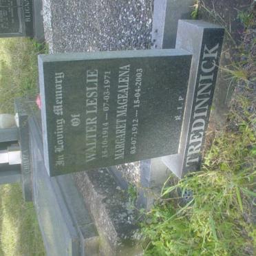 TREDINNICK Walter Leslie 1914-1971 &amp; Margaret Magealena 1912-2003