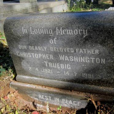 TRUEBIG Christopher Washington 1921-1981