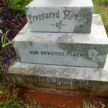 TREVOU Stephen, du -1949 &amp; Sabine -1967