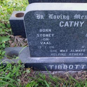 TIBBOTT Cathy 1906-1984