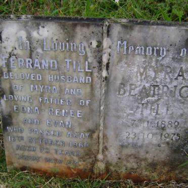 TILL Ferrand -1965 &amp; Myra Beatrice 1889-1975