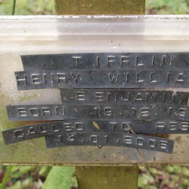 TIFFLIN Henry William B. Benjamin 1938-2008