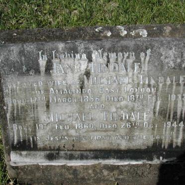 TINDALE Michael 1860-1944 &amp; Jane 1856-1933