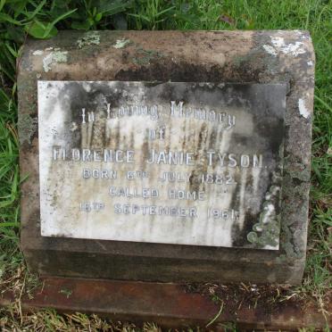 TYSON Florence Janie 1882-1961