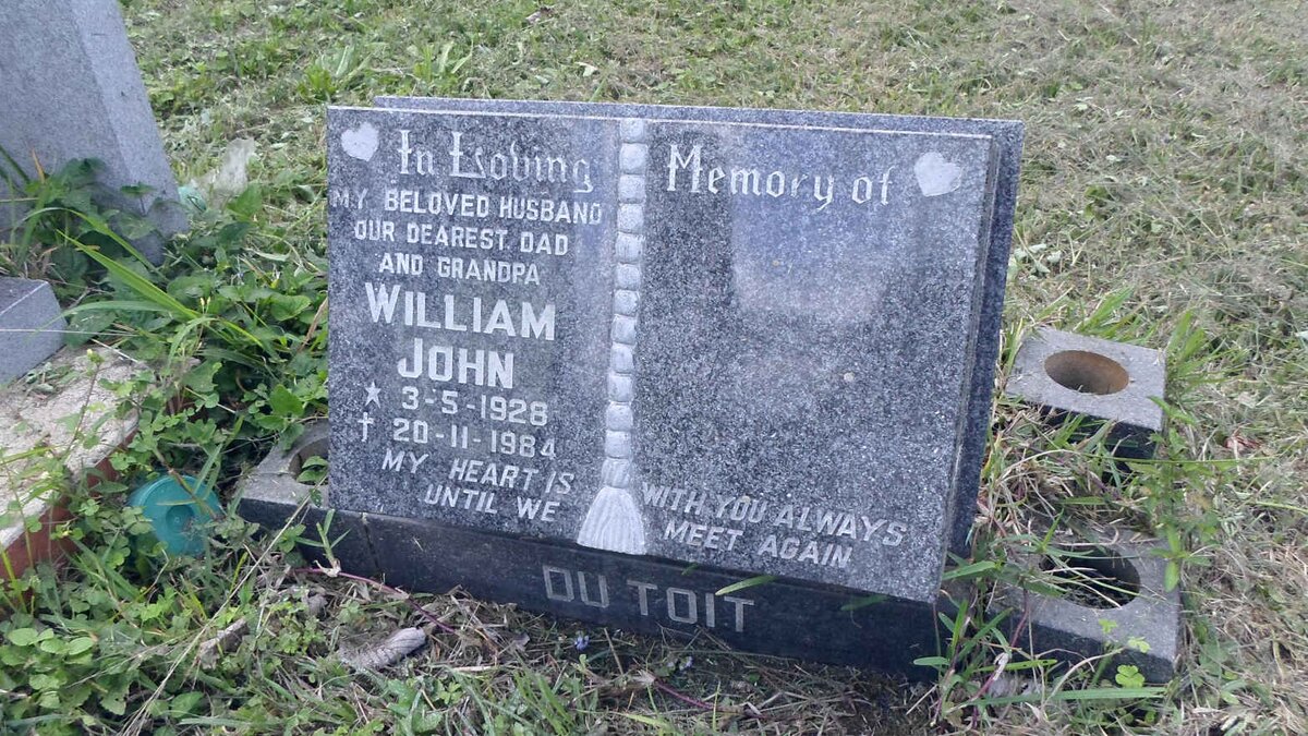 TOIT William John, du 1928-1984
