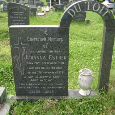 TOIT Johanna Esther, du 1900-1976