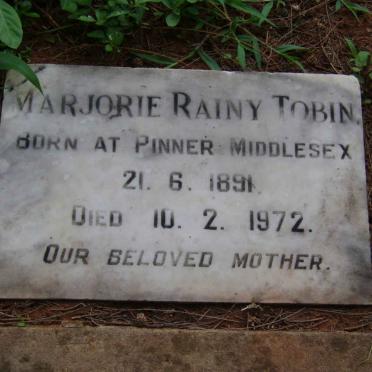 TOBIN Marjorie Rainy 1891-1972