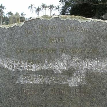 TONDER Andries, van 1884-1958