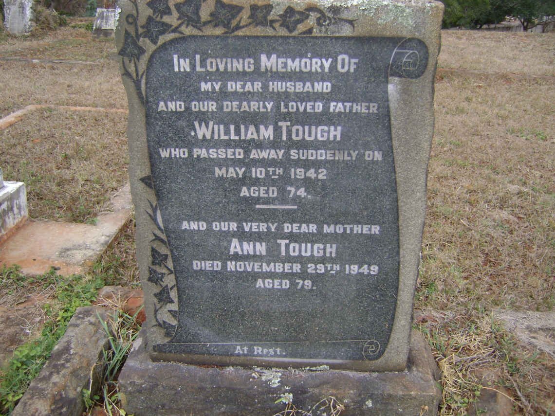 TOUGH William -1942 &amp; Ann -1949