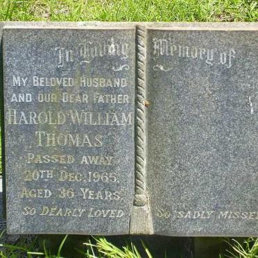 THOMAS Harold William -1965