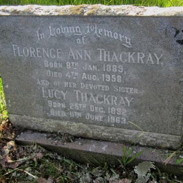 THACKRAY Florence Ann 1889-1958 :: THACKRAY Lucy 1892-1963