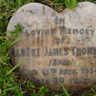 THOMPSON Albert James -1934