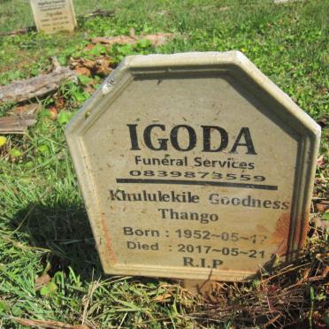 THANGO Khululekile Goodness 1952-2017