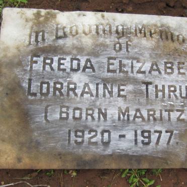 THRUPP Freda Elizabeth Lorraine nee MARITZ 1920-1977