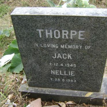 THORPE Jack -1945 &amp; Nellie -1983