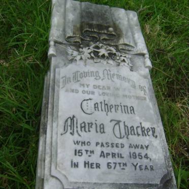 THACKER Catherina Maria -1954