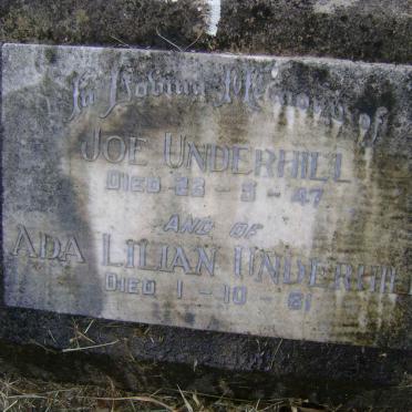 UNDERHILL Joe -1947 &amp; Ada Lilian -1961