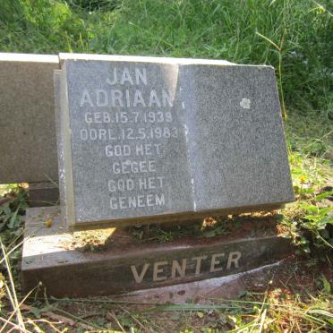 VENTER Jan Adriaan 1939-1983
