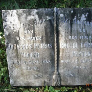 VENTER Johannes Petrus -1957 &amp; Rachel Cornelia -1958