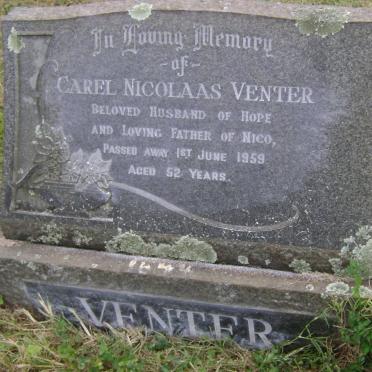 VENTER Carel Nicolaas -1959