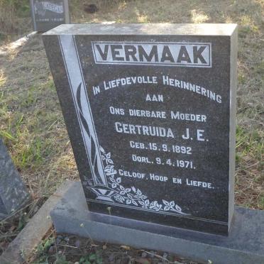 VERMAAK Gertruida J.E. 1892-1971