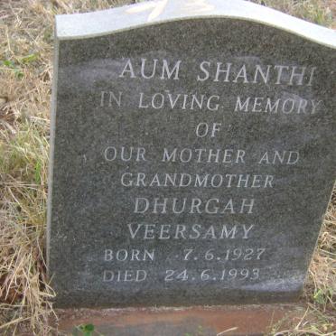 VEERSAMY Dhurgah 1927-1993