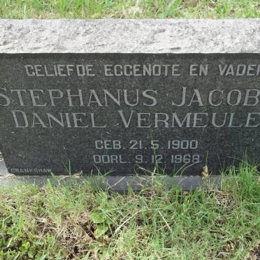 VERMEULEN Stephanus Jacobus Daniel 1900-1968