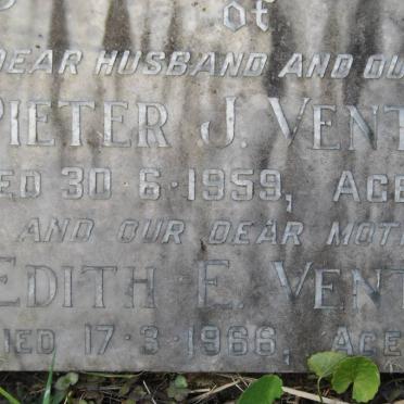VENTER Pieter J. -1959 &amp; Edith E. -1966