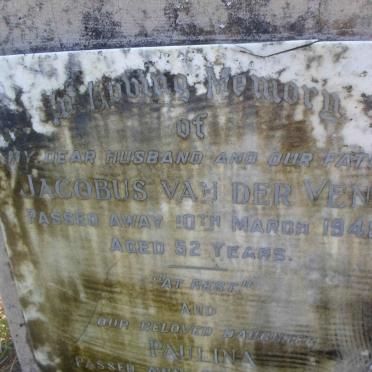 VENT Jacobus, van der -1945