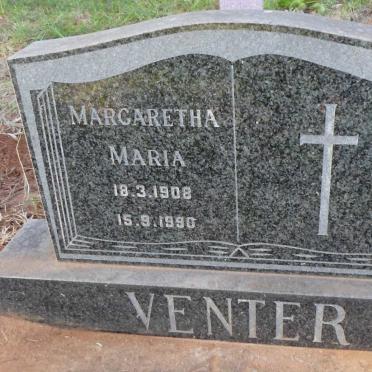 VENTER Margaretha Maria 1908-1990