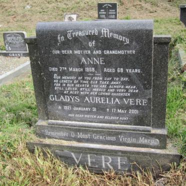 VERE Anne -1968 :: VERE Gladys Aurelia 1921-2001