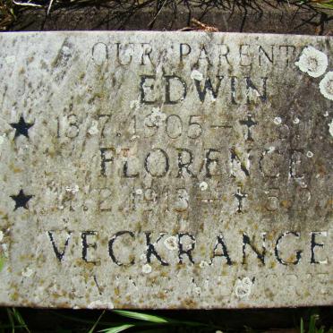 VECKRANGES Edwin 1905-1959 &amp; Florence 1913 -1997