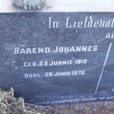 VENTER Barend Johannes 1910-1970