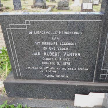 VENTER Jan Albert 1922-1975