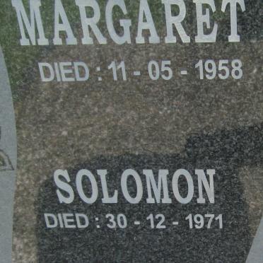 VENTER Solomon -1971 &amp; Margaret -1958