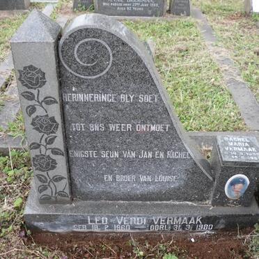 VERMAAK Rachel Maria 1935-1989 :: VERMAAK Leo Verdi 1960-1980 :: VERMAAK Johannes Lewis Benjamin -1991