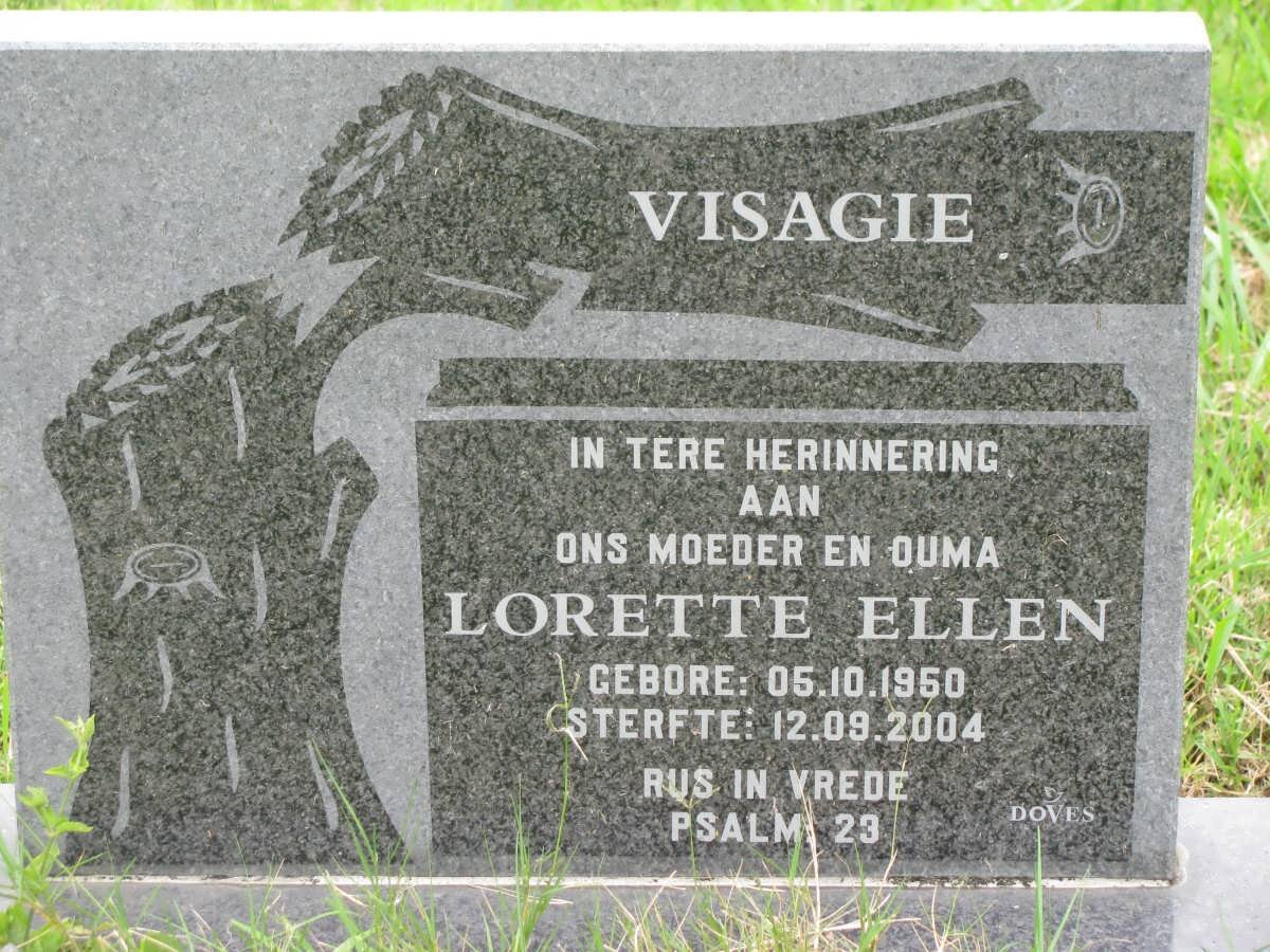 VISAGIE Lorette Ellen 1950-2004